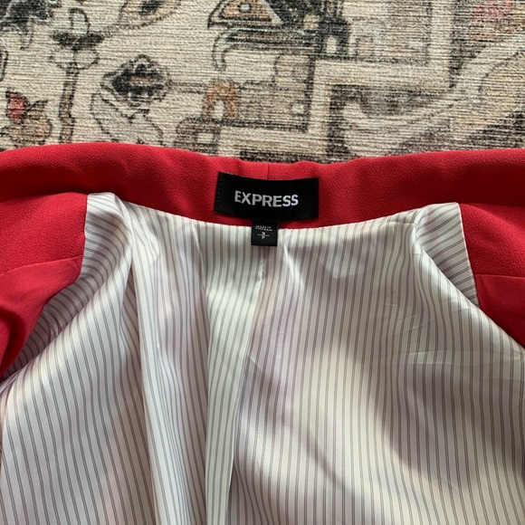 Express Open-Front Tie Sleeve Blazer - Picture 4 of 5